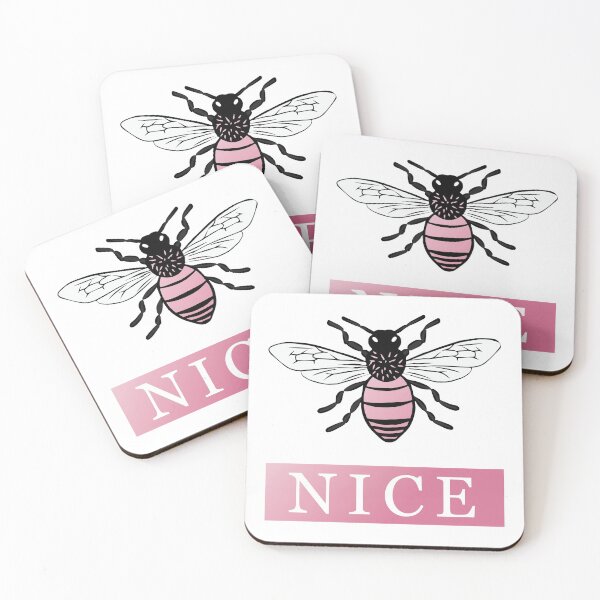 Item preview, Bee nice pink designed and sold by TheArtDesk.