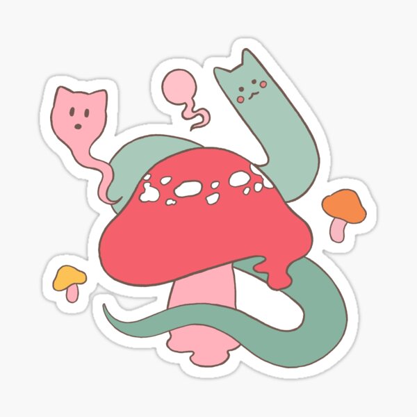 Item preview, Mushroom Cat Happenings designed and sold by KokoroLemon.