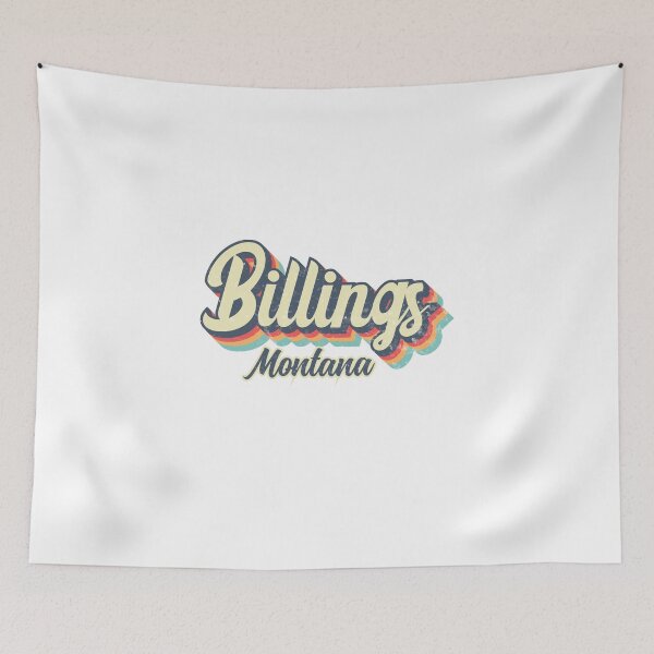 Item preview, Billings city Montana Retro Vintage 70s rainbow designed and sold by Teelogic.