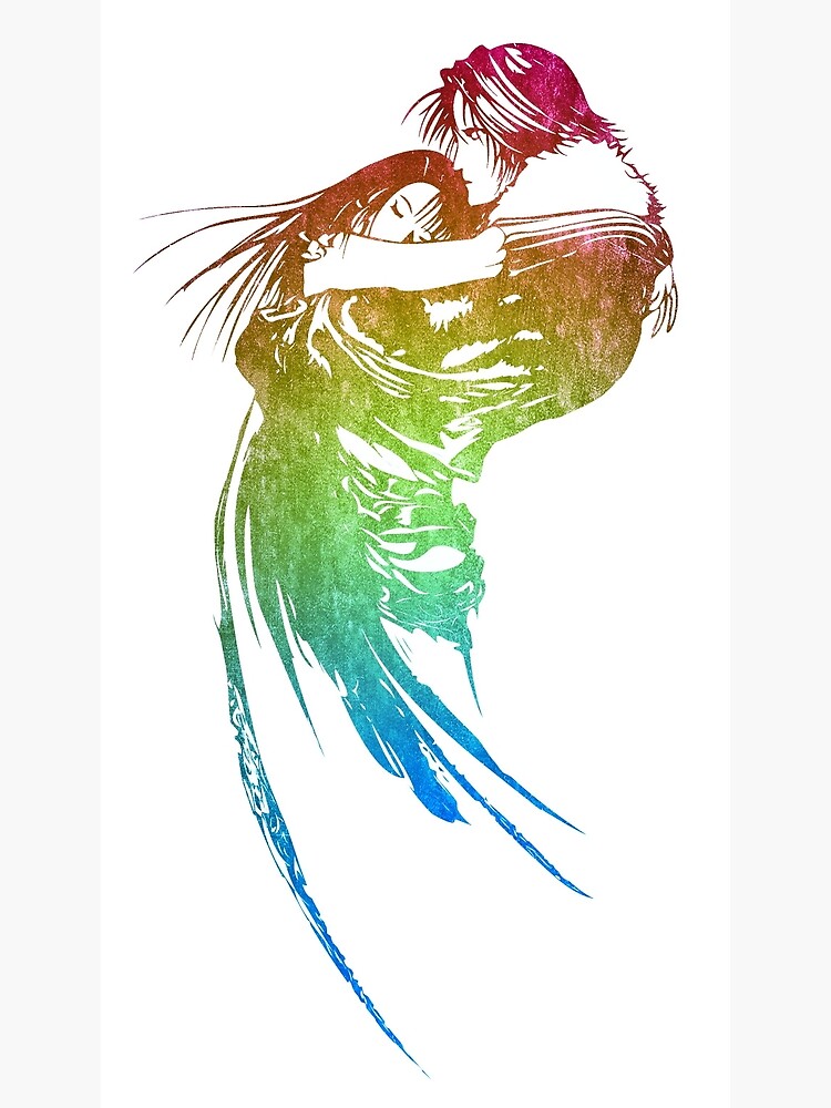 Final Fantasy Final Fantasy Viii Rainbow Logo Greeting Card By Artlogo Redbubble