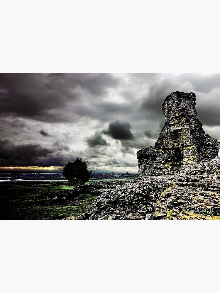 Thumbnail 3 of 3, Art Print, Hadleigh Castle & Thames Estuary designed and sold by Coigach.