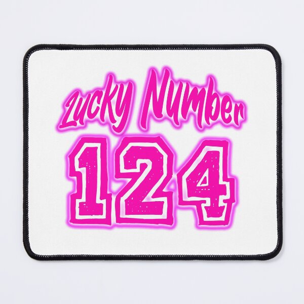 Item preview, Pink Lucky Number 124 designed and sold by swiftjace.