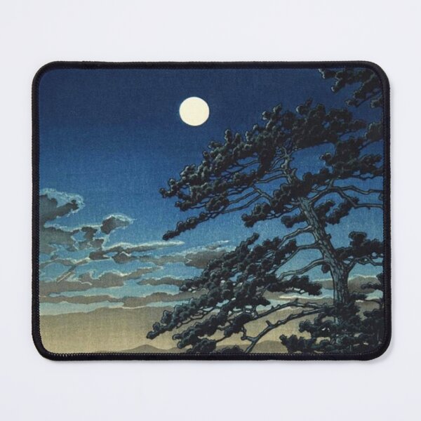 Item preview, Moon over Ninomiya Beach by Kawase Hasui designed and sold by ArtExpression.
