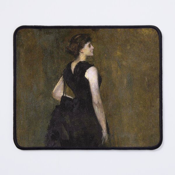 Item preview, Thomas Wilmer Dewing - Woman in Black Portrait of Maria Oakey Dewing designed and sold by ArtExpression.