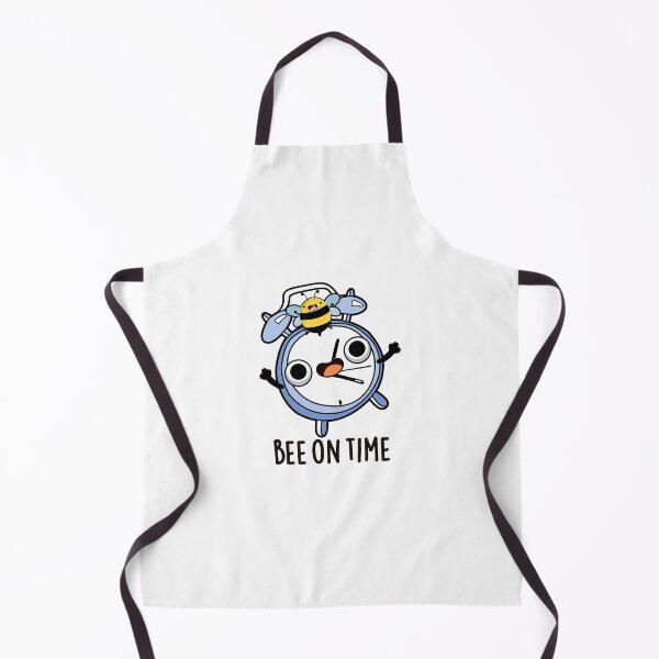 Item preview, Bee On Time Funny Bug Clock Puns designed and sold by punnybone.
