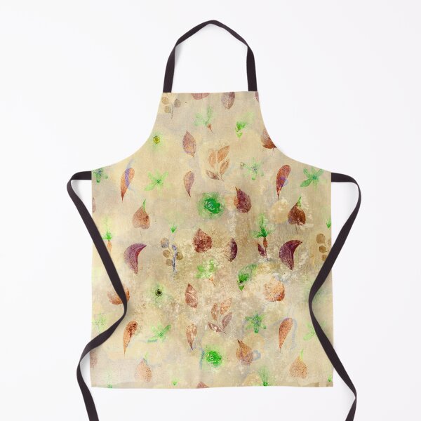 Item preview, Metallic Green Flowers on Peach Background designed and sold by ColorsandShapes.