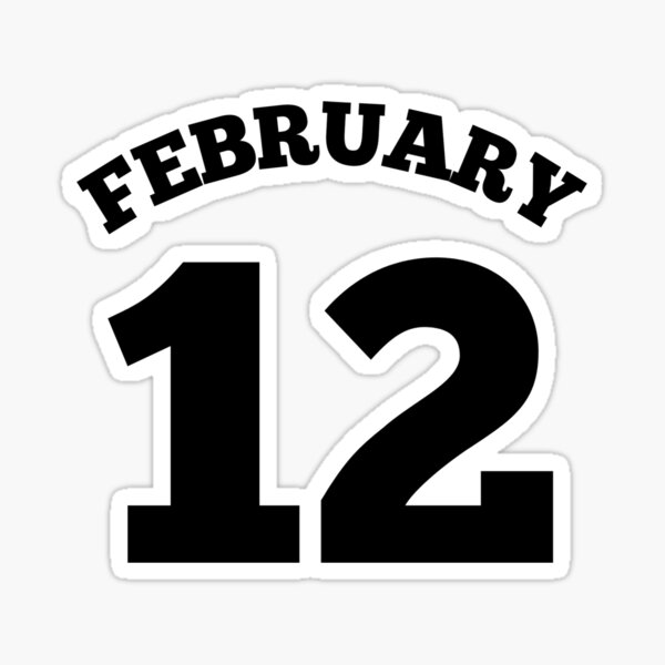 Number 12 (Vintage White) 12th Birthday' Sticker | Spreadshirt