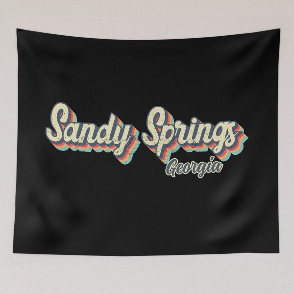 Item preview, Sandy Springs city Georgia Retro Vintage 70s rainbow designed and sold by Teelogic.