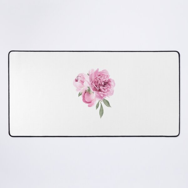 Pink Flower Desk Mat