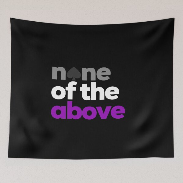 Item preview, Ninguna de las anteriores. Orgullo asexual designed and sold by Subtle Pride Shop.