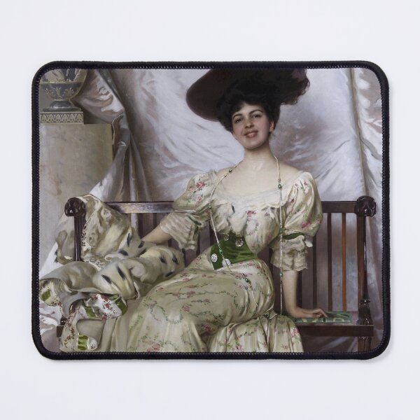 Item preview, Vittorio Matteo Corcos - Portrait of Contessa Nerina Pisani Volpi di Misurata designed and sold by ArtExpression.