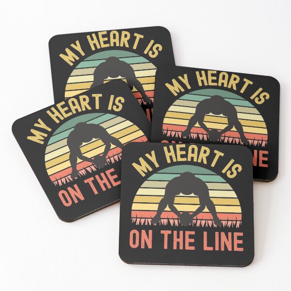 Item preview, My Heart Is On The Line Football Offense designed and sold by Fabvity.