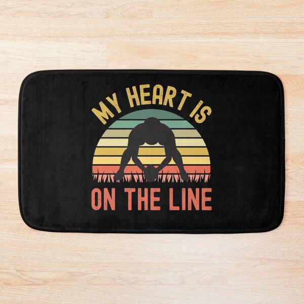 Item preview, My Heart Is On The Line Football Offense designed and sold by Fabvity.