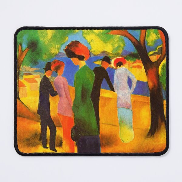 Item preview, August Macke - Woman in Green Jacket designed and sold by ArtExpression.