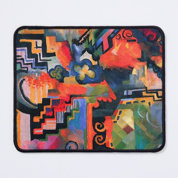 Item preview, August Macke - Colored Composition Hommage to Johann Sebastian Bach designed and sold by ArtExpression.