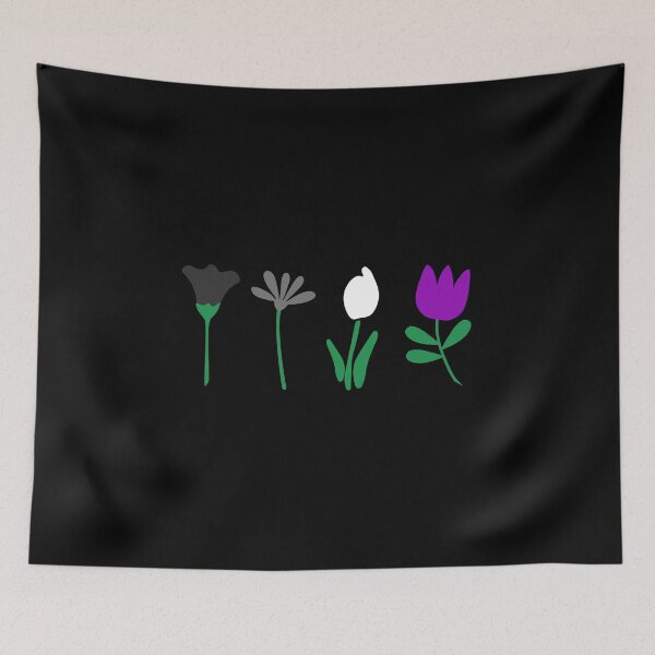 Item preview, Subtle Ace Pride Flowers. Asexual Pride designed and sold by Subtle Pride Shop.