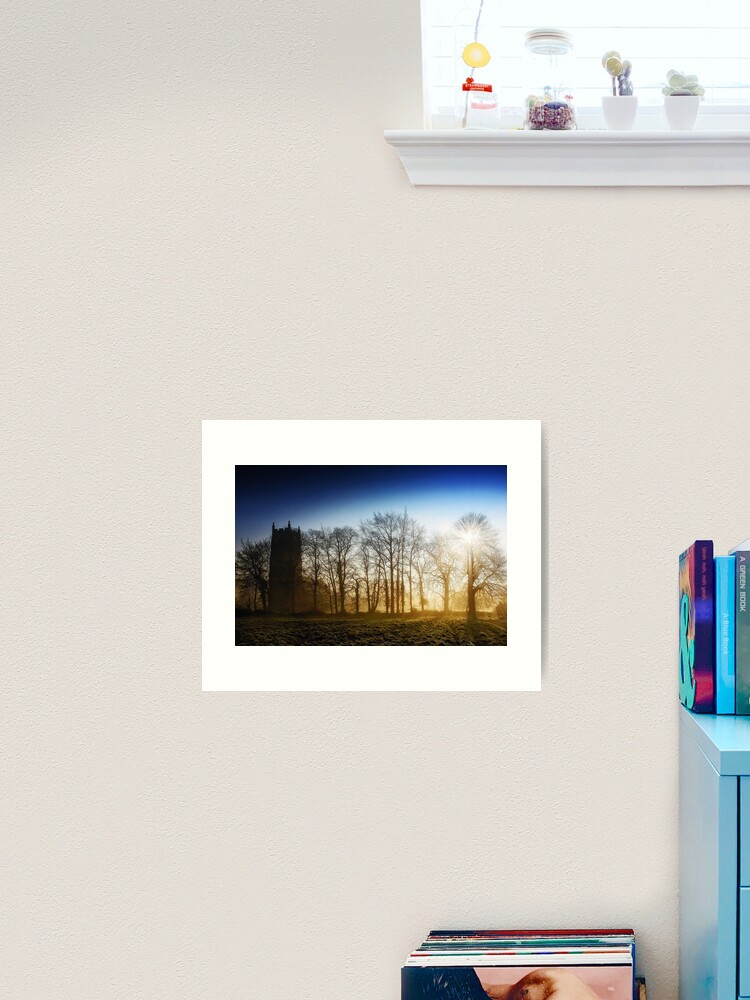 Thumbnail 2 of 3, Art Print, Church & Morning Mist designed and sold by Coigach.
