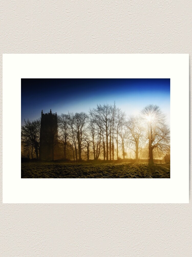 Thumbnail 1 of 3, Art Print, Church & Morning Mist designed and sold by Coigach.
