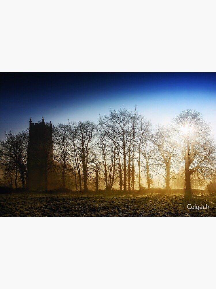 Thumbnail 3 of 3, Art Print, Church & Morning Mist designed and sold by Coigach.