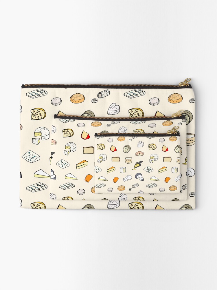 Alternate view of Cheese pattern Zipper Pouch