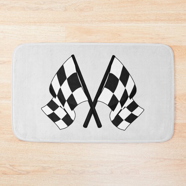 Item preview, Black and White Checkered Flag Racing Motorsports Finish Line designed and sold by teeworthy.