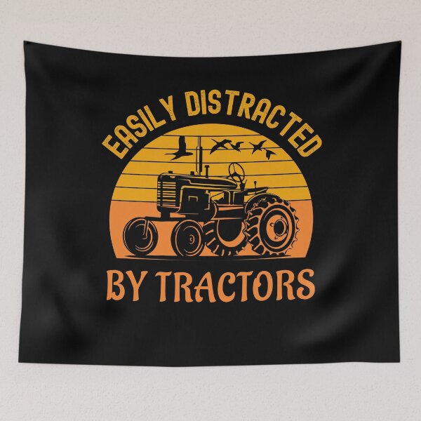 Item preview, Funny Easily Distracted By Tractors Farm designed and sold by Fabvity.