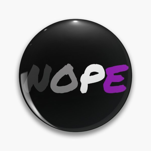 Item preview, Nope. Asexual Pride designed and sold by Subtle Pride Shop.