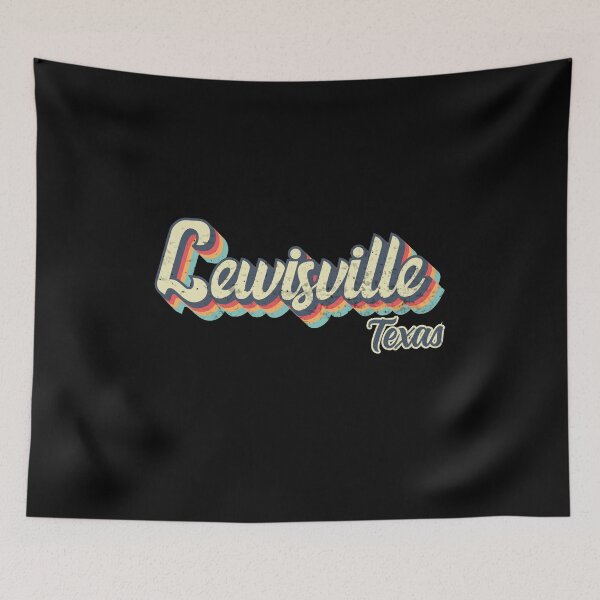 Item preview, Lewisville City Texas Retro Vintage 70s rainbow designed and sold by Teelogic.