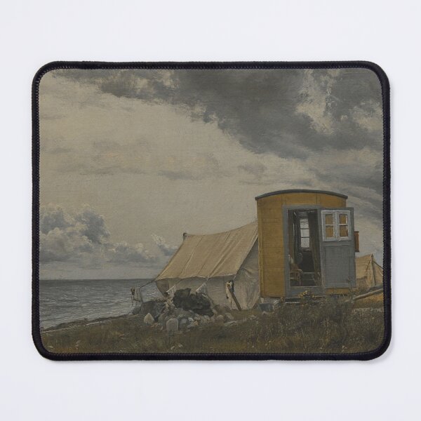 Item preview, Blick auf eine Küste mit Künstlerwagen  - Laurits Andersen Ring - 1913 designed and sold by ArtExpression.