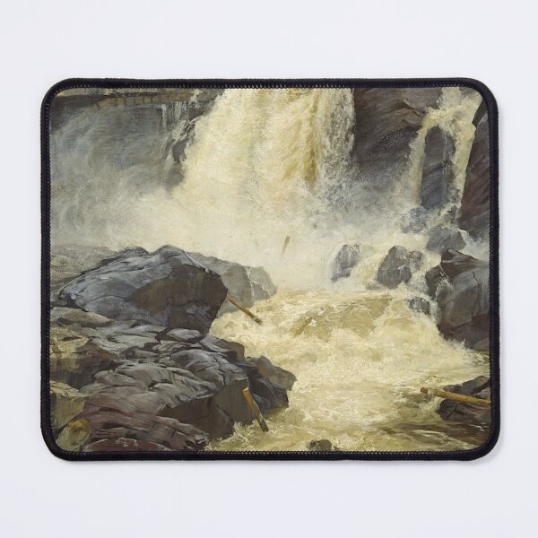 Item preview, Haugfossen Waterfall - Frits Thaulow - 1883 designed and sold by ArtExpression.