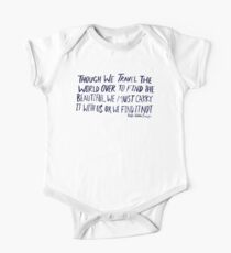 Ralph Waldo Emerson: Beautiful Short Sleeve Baby One-Piece