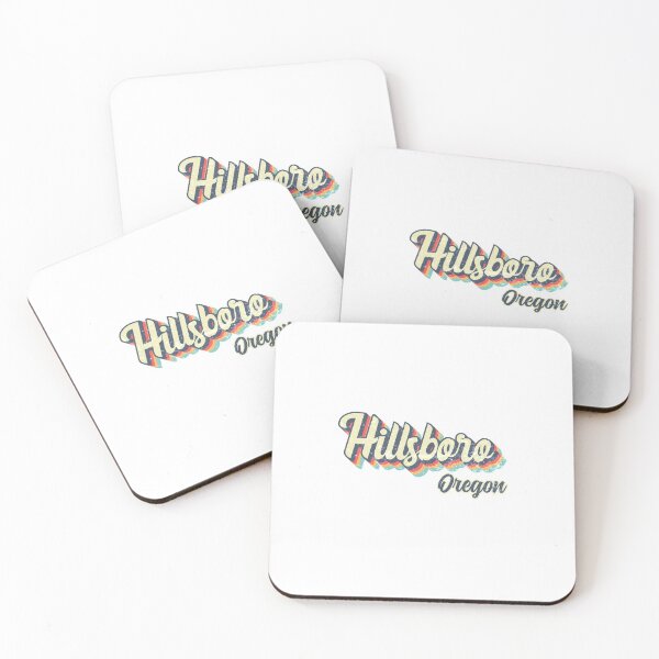 Item preview, Hillsboro city Oregon Retro Vintage 70s rainbow designed and sold by Teelogic.