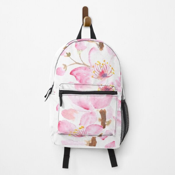 Item preview, hand painted pink cherry blossom pink sakura watercolor painting designed and sold by SelenePaintings .