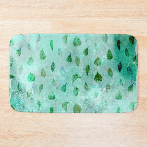 Item preview, Metallic Green Leaves on Green Background designed and sold by ColorsandShapes.