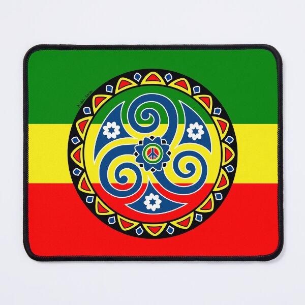Item preview, Rasta triskell designed and sold by Breizh-Korser.