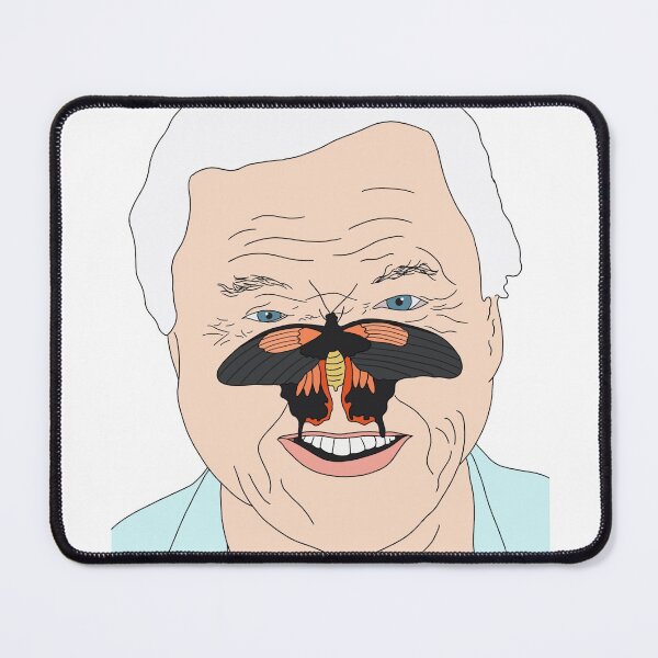 Item preview, David Attenborough and Butterfly designed and sold by FreeOrca.