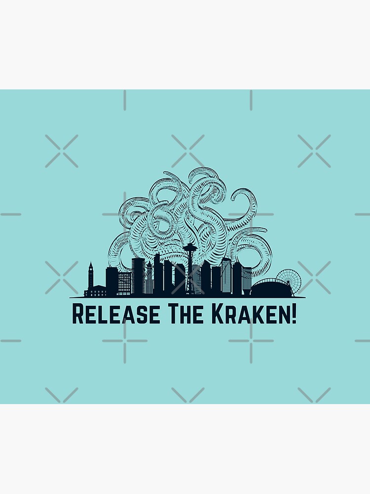 Disover Release The Kraken! Seattle Kraken Design. Go Kraken! Shower Curtain