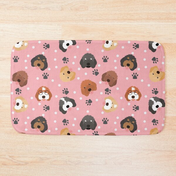 Item preview, Cute Cockapoo Cavapoo Cavoodle Dog Emoji - Pink background designed and sold by Lulupainting.