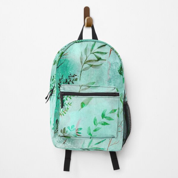 Item preview, Metallic Green Leaves on Green Background designed and sold by ColorsandShapes.