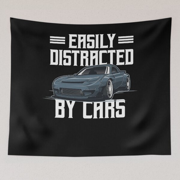Item preview, Easily Distracted By Cars Racing Cars Fans Funny Present designed and sold by aiyaarma.