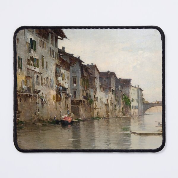 Item preview, Bartolomeo Bezzi - L'Acqua Morta - 1884 designed and sold by ArtExpression.