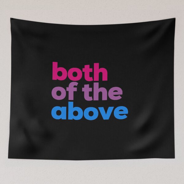 Item preview, Bi Both Of The Above. Bisexual Pride designed and sold by Subtle Pride Shop.