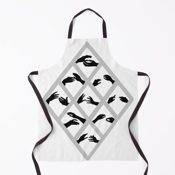 Item preview, hands stretched, hand dance, rhombus, monochrome, minimalism, black white, gray designed and sold by Maria Mihailova.