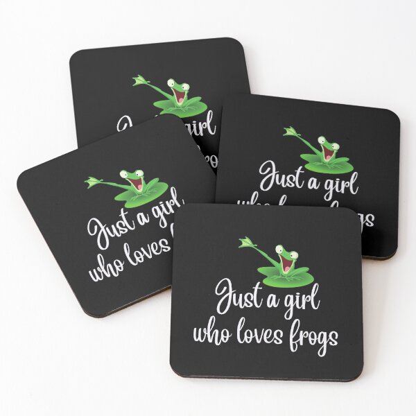 Item preview, Just a Girl who Loves Frogs funny frogs designed and sold by empathylife.
