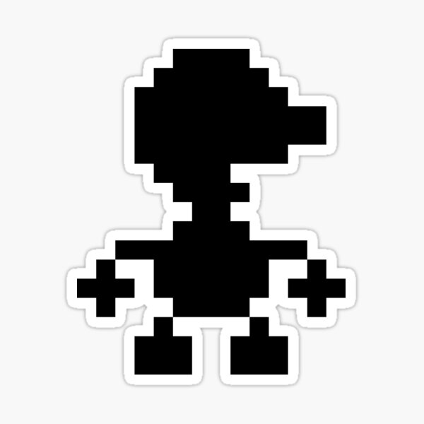 Mr. Game & Watch crowbar Sticker by KOSCs