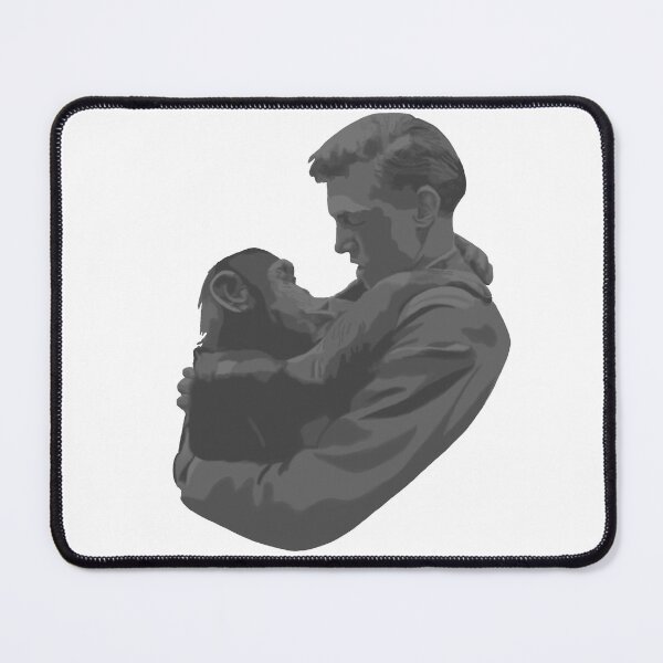 Item preview, David Attenborough and chimp designed and sold by FreeOrca.
