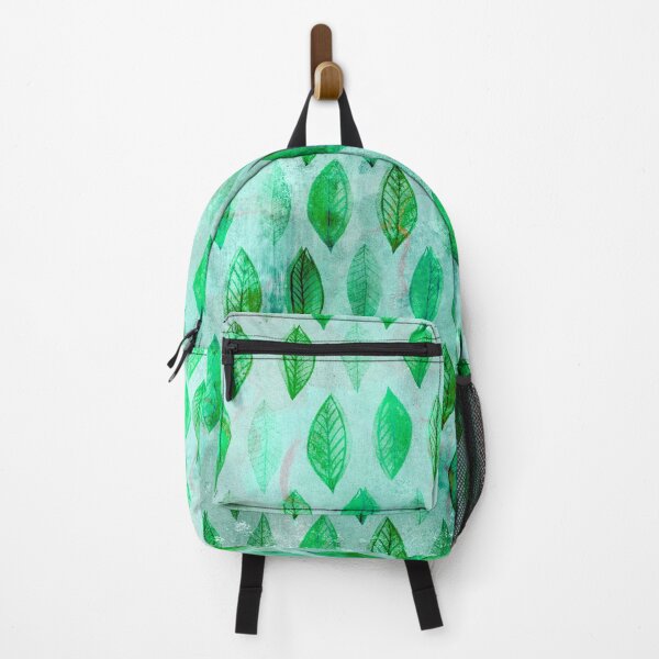 Item preview, Metallic Green Leaves on Green Background designed and sold by ColorsandShapes.