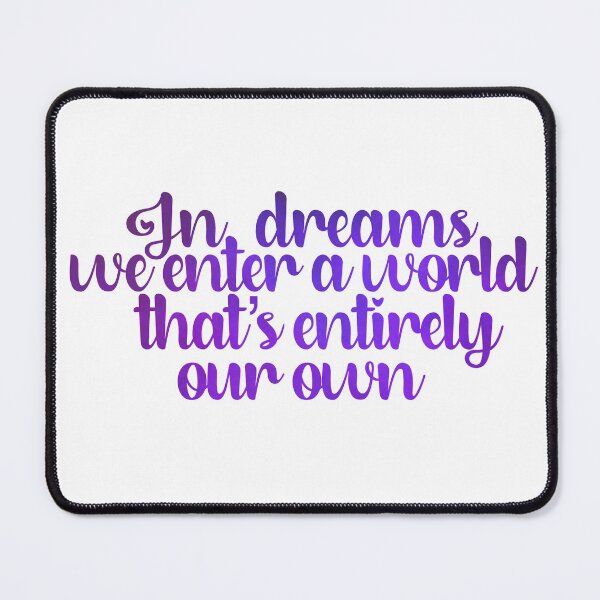 Item preview, In Dreams Dumbeldore Quote designed and sold by FreeOrca.
