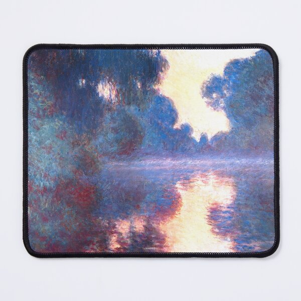 Item preview, Claude Monet - Misty Morning on the Seine in Blue designed and sold by ArtExpression.
