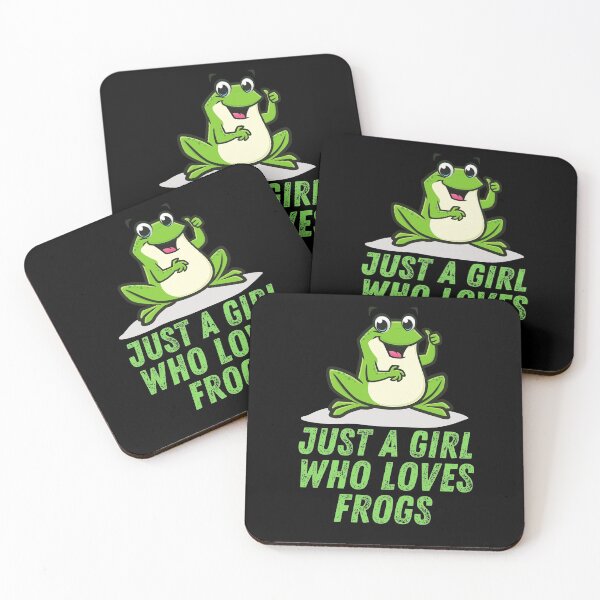 Item preview, Just a Girl who Loves Frogs funny frogs designed and sold by empathylife.